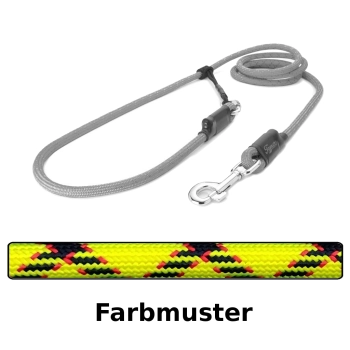 EASYLONG Hundeleine - L - 2m - gelber Python